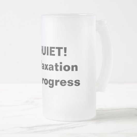 Ontspanning in uitvoering frosted mok (Voorkant rechts)