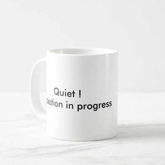 Ontspanning in uitvoering mok (Voorkant links)