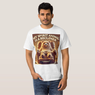 Ontspanning Lover Funny Recliner T-Shirt Design.