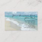 Ontspanning Strand Elegante Spa Massage Afspraak Visitekaartje (Voorkant)