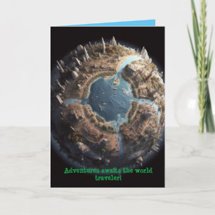 Ontspanning van de wereldreiziger kaart