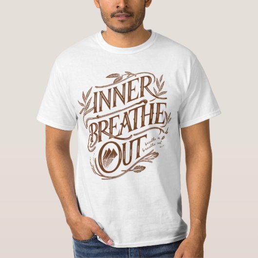 Ontspanning & Wellness Art – Mindfulness Design T-shirt (Voorkant)