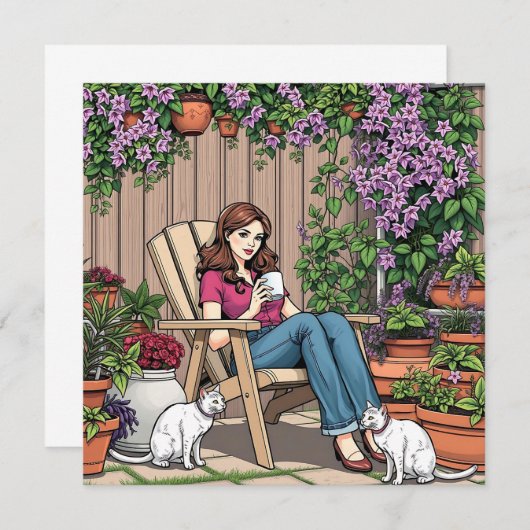 ontspanningsdag | Vrouwen met Planten, katten en k (Voorkant / Achterkant)