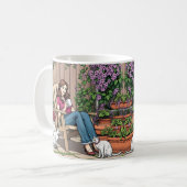 ontspanningsdag | Vrouwen met Planten, katten en k Koffiemok (Voorkant links)