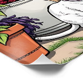 ontspanningsdag | Vrouwen met Planten, katten en k Perfect Poster (Hoek)