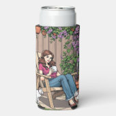 ontspanningsdag | Vrouwen met Planten, katten en k Seltzer Blikjeskoeler (Seltzer Achterkant)