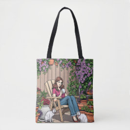 ontspanningsdag | Vrouwen met Planten, katten en k Tote Bag