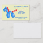 Ontspanningsfreelance voor Kinder-partijplanners Visitekaartje (Voorkant / Achterkant)