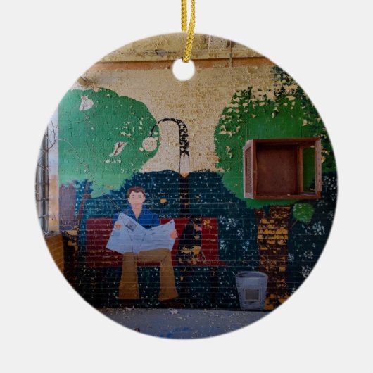 Ontspanningsruimte keramisch ornament (Voorkant)