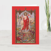 Ontstane Christus met soldaten bij de broodrooster Kaart (Voorkant)