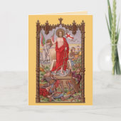 Ontstane Christus met soldaten op de broodroosterk Kaart (Voorkant)