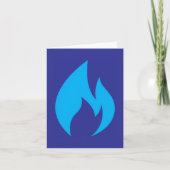 Ontsteek de Blue Flame Kaart (Voorkant)