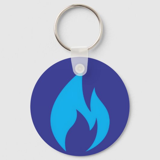 Ontsteek de Blue Flame Sleutelhanger (Voorkant)