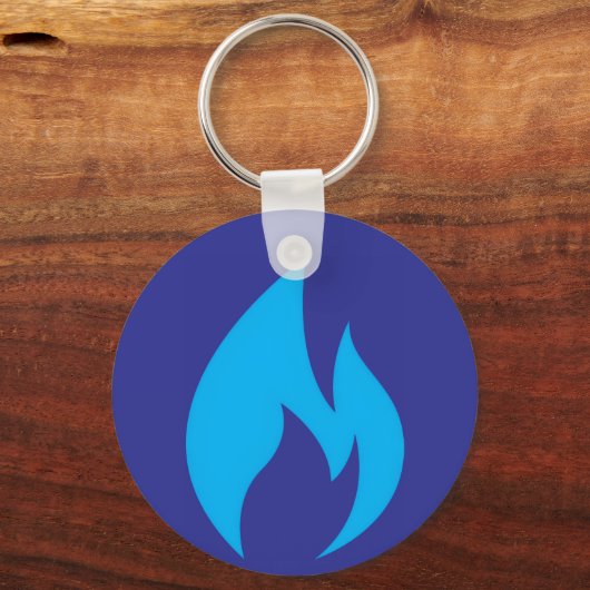 Ontsteek de Blue Flame Sleutelhanger (Achterkant)