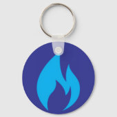 Ontsteek de Blue Flame Sleutelhanger (Achterkant)