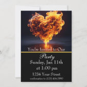 Ontsteek de nacht :Flaming Fire Party! Kaart (Voorkant)