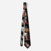 Ontsteek de Nacht Vuurwerk Necktie Stropdas (Achterkant)