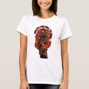 Ontsteek de wil om vechter te laten rijzen t-shirt