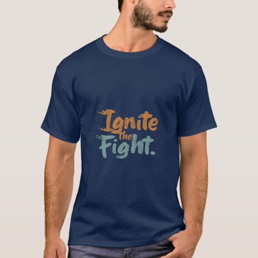 Ontsteek het Fight T-Shirt Design (Voorkant)