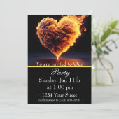 Ontsteek het plezier: Mis onze hete vuurfeest niet Kaart (Staand voorkant)