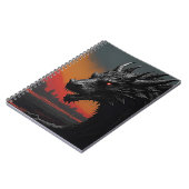 Ontsteek je creativiteit: Dragon Noir Notitieboek (Linkerzijde)