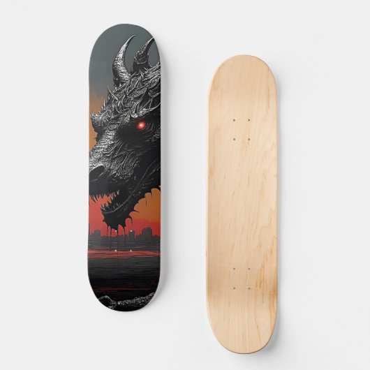Ontsteek je rit: Dragon Noir Persoonlijk Skateboard (Voorkant)