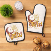 ONTSTEEK! Merk Merch van SWAG Inc. Ovenwant & Pannenlap Set (Top down)