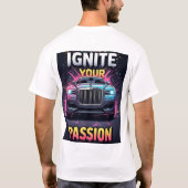 🔥 Ontsteek Passie Luxe Auto Kleur Spetter Grafisc T-shirt (Achterkant)