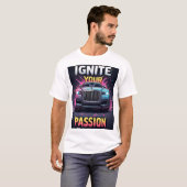 🔥 Ontsteek Passie Luxe Auto Kleur Spetter Grafisc T-shirt (Voorkant volledig)