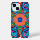 Ontsteking Kaleidoscope iPhone Case (Achterkant)