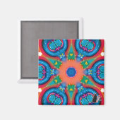 Ontsteking Kaleidoscope Magnet (Voorkant / Achterkant)