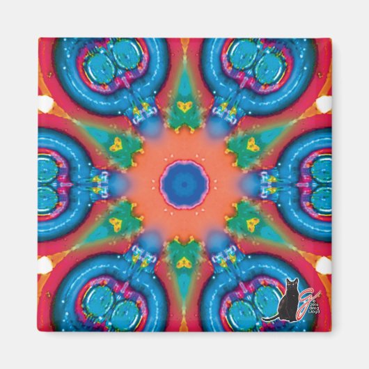 Ontsteking Kaleidoscope Magnet (Voorkant)