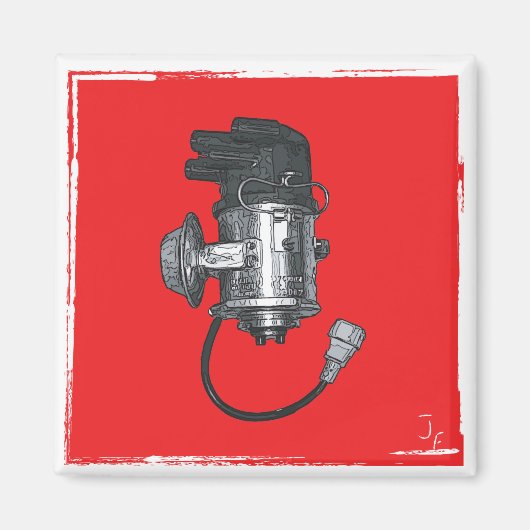 ontstekingssystemen van de verdeler magneet (Voorkant)