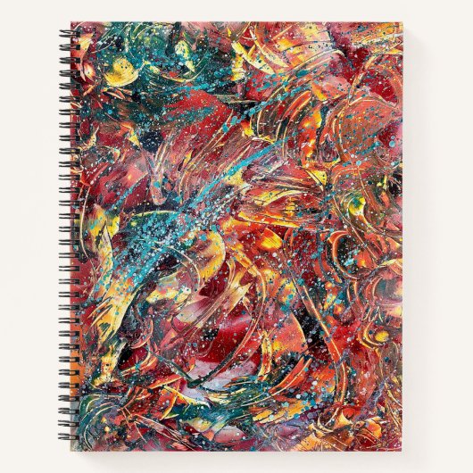 Ontstekingstudies nr. 1 – Abstracte Art spiraal Notitieboek (Voorkant)