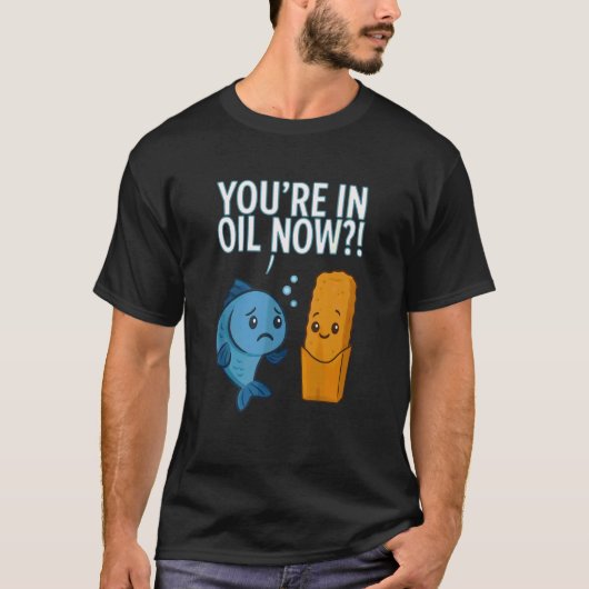 Ontstelde Vis Ziet Knapperige Transformatie Grapp T-shirt (Voorkant)