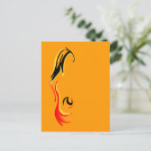 ontstoken briefkaart (Staand voorkant)