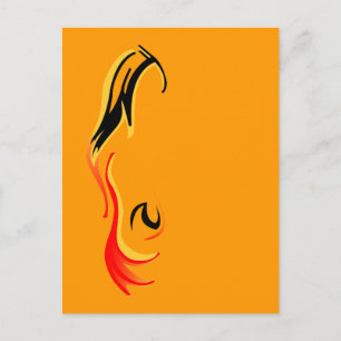 ontstoken briefkaart