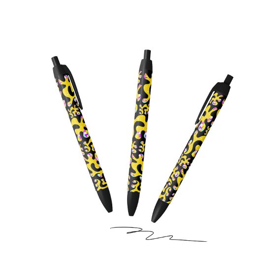 onttrokken zwarte inkt pen