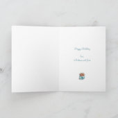 Ontvang blauwe en groene verjaardagsgroenten kaart (Binnen)