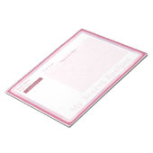 Ontvang Blocnote in het Roze Patroon van de Baby (Schuin)