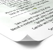 Ontvang cadeau voor blije huwelijksdouche poster (Hoek)