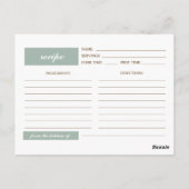 Ontvang de Bride. Mason Jar Floral Wedding Briefkaart (Achterkant)