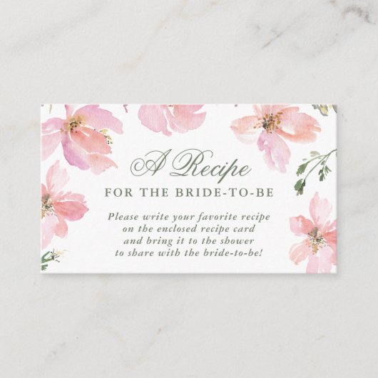 Ontvang de bruid om elegante veer te zijn informatiekaartje (Voorkant)