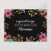 Ontvang de bruid-te-zijn. Moderne Floral Kaarten (Voorkant)