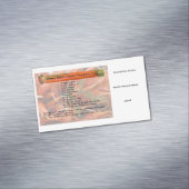 Ontvang de Kaarten Bedrijfs van Magnet Magnetisch Visitekaartje (Voorbeeld)