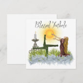 Ontvang de Zon Gezegende Imbolc Feestdagenkaart (Voorkant / Achterkant)