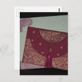 Ontvang Designer Hindu Trouwkaarten Briefkaart (Voorkant / Achterkant)