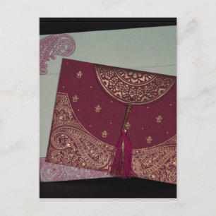 Ontvang Designer Hindu Trouwkaarten Briefkaart