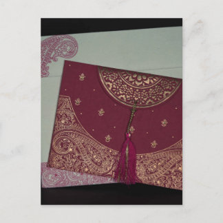 Ontvang Designer Hindu Trouwkaarten Briefkaart