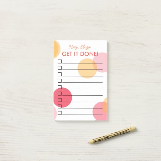 Ontvang deze handmatige Confetti om lijst te doen Post-it® Notes (Op bureau)